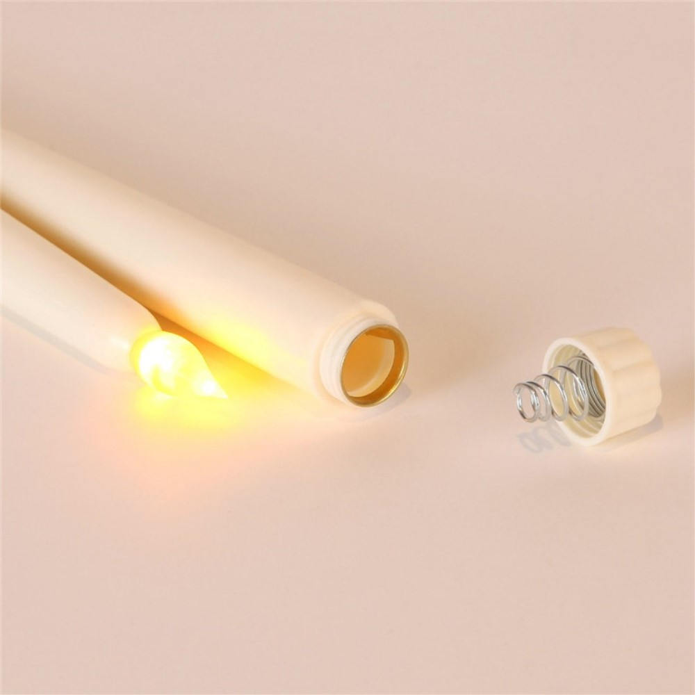 (6er Set) LED Stabkerzen Home Deko Stimmungsleuchte inkl. Fernbedienung (Batteriebetrieben) - Warmweiss
