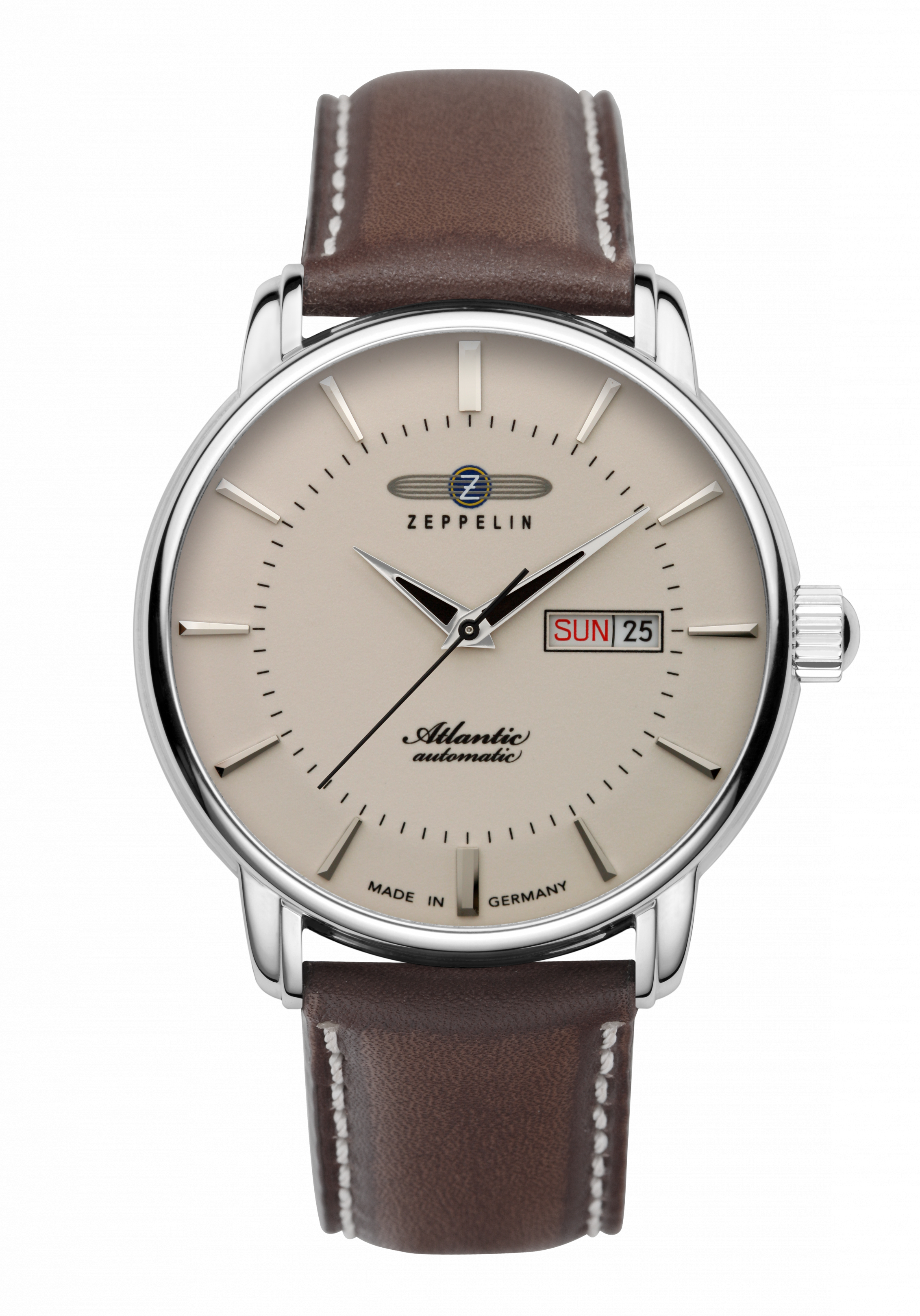 Zeppelin Herrenuhr Atlantic Automatik Weiß 8466-5