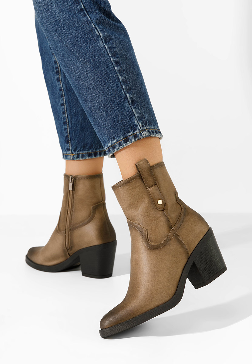 Bottines western femme brunes Alyonna