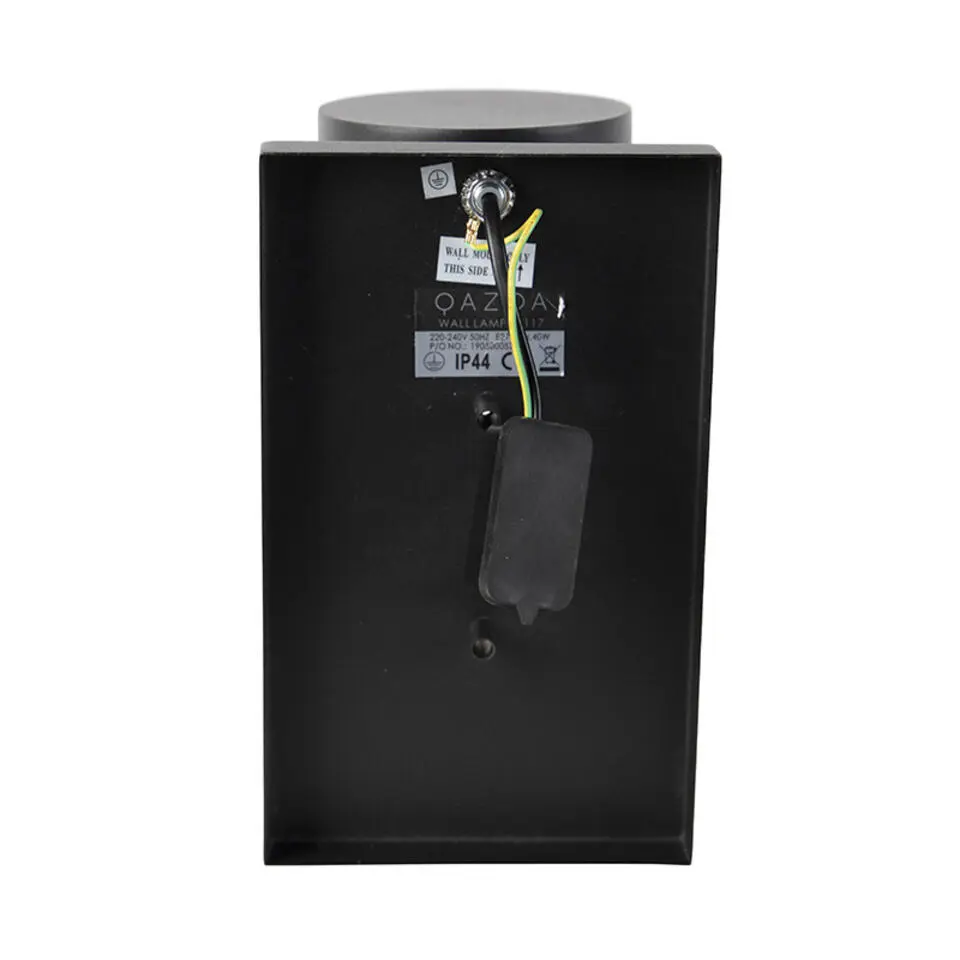 Qazqa wandlampen buiten jarra zwart e27