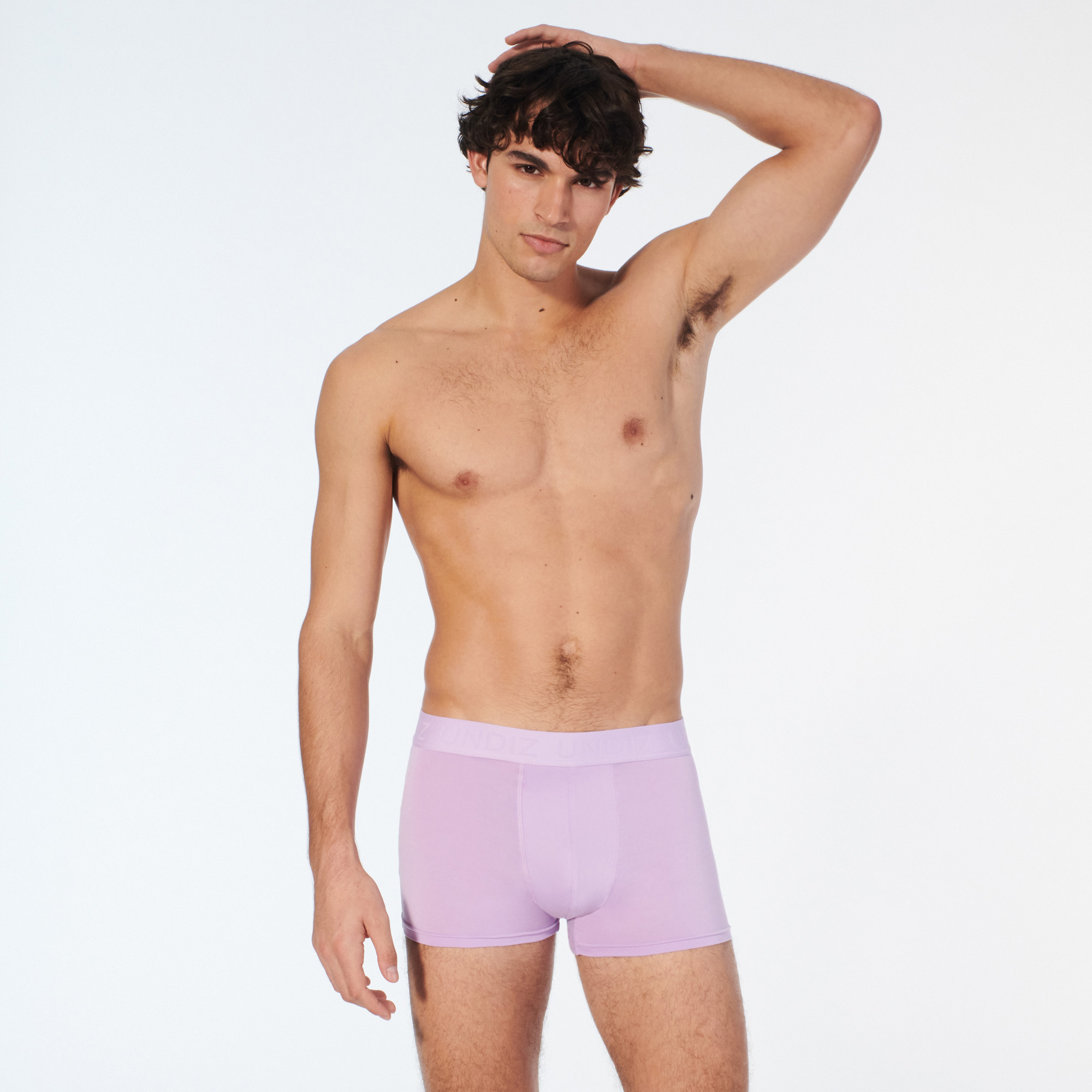 Boxer uni en microfibre