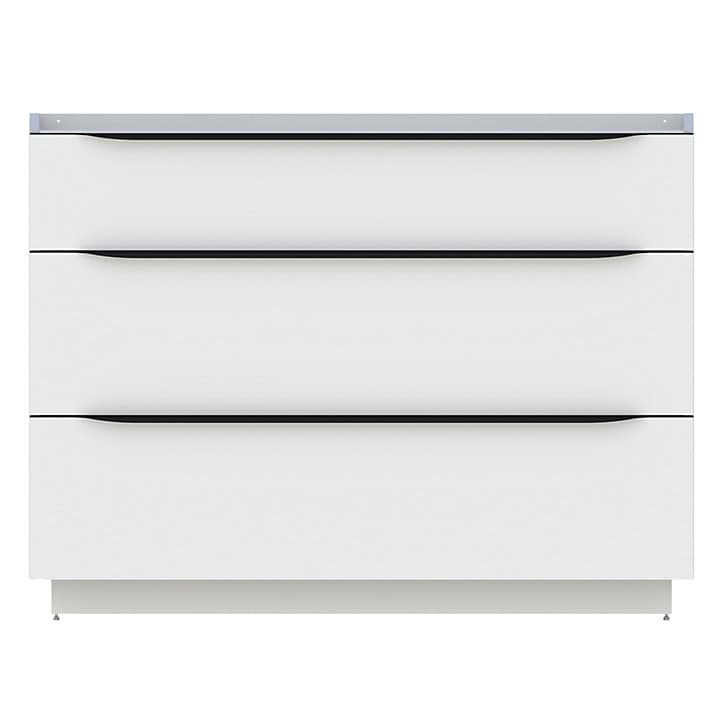 Meuble sous vasque à poser Pamili blanc brillant 120 cm