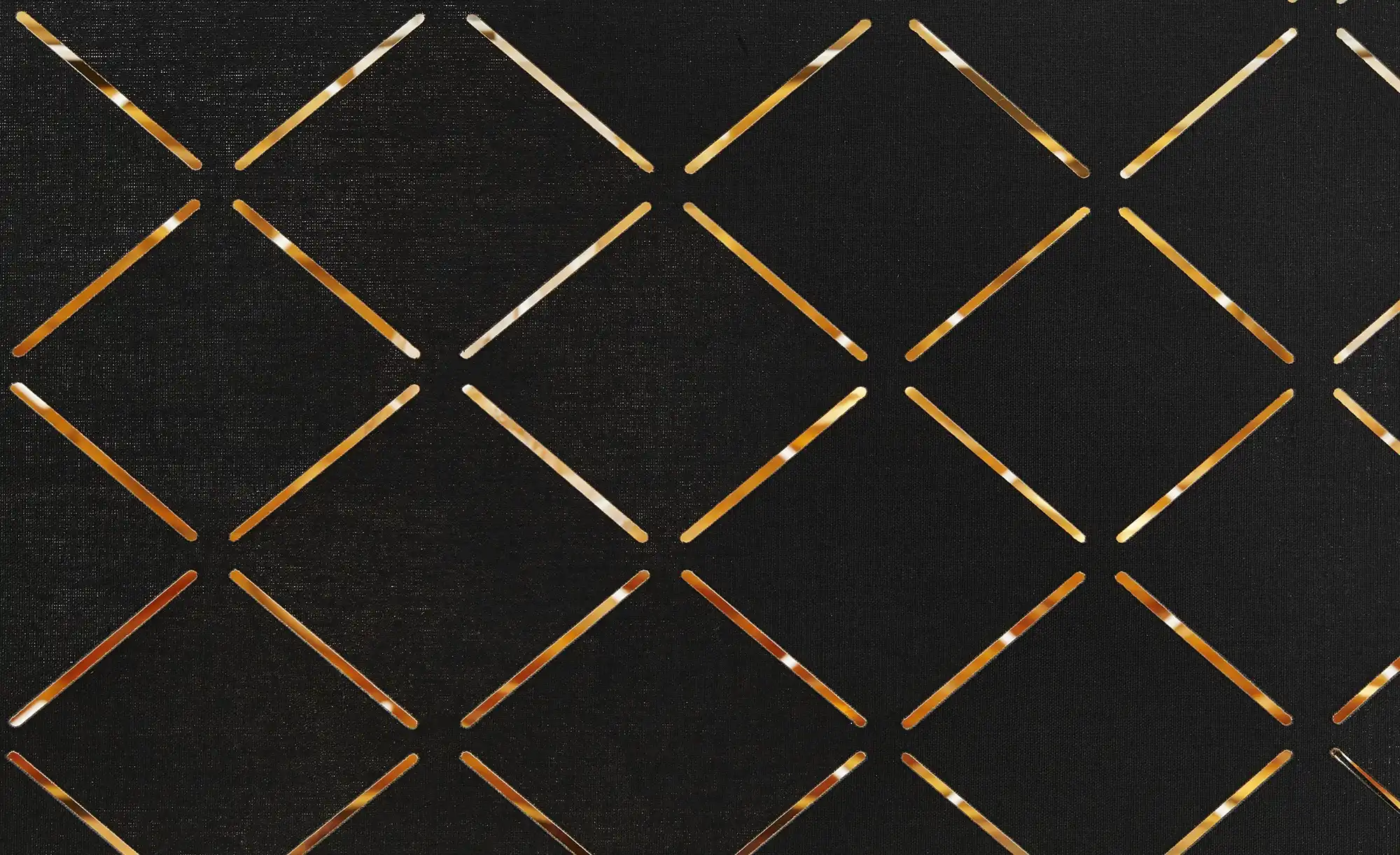 Stoffpendelleuchte, 3-flammig, Schirm schwarz/goldfarben