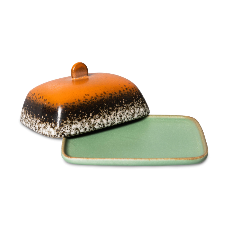 HKliving 70's Ceramic botervloot mercury