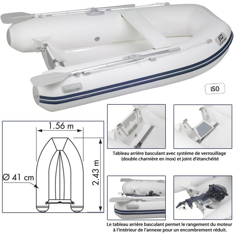 Annexe Gonflable Mx-240/0 Rib Plastimo Coque Rigide En V