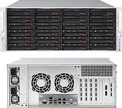 Supermicro SC846 BE1C-R1K23B - Rack-monterbar 4U - forstærket forlænger ATX - SATA/SAS - hot-swap 1200 Watt - sort