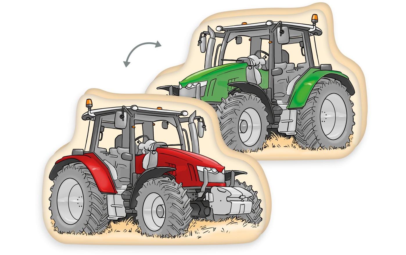 Kissen Traktor 24 x 36 cm, MehrfarbigDekokissen