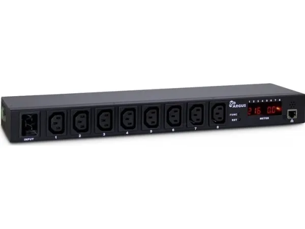 Argus SW-0816 - Strømfordelingsenhed (rackversion) - Ethernet - input: IEC 60320 C20 - output-stikforbindelser: 8 (8 x IEC 60320 C13) - 1U - 19