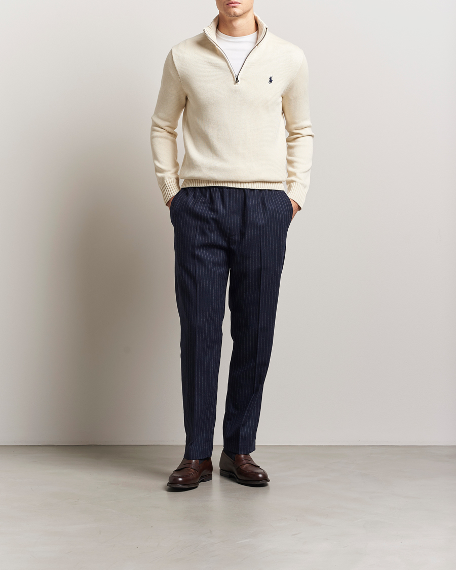 Polo Ralph Lauren Cotton Pullover Half-Zip Andover Cream