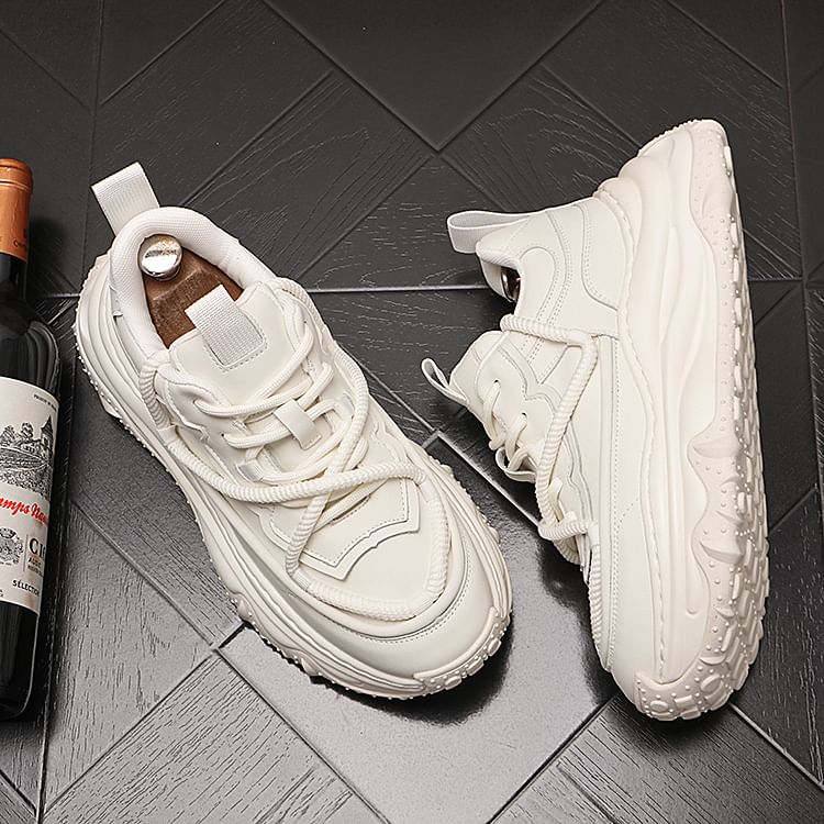 Mr Ozera - Tweekleurige platform sneakers