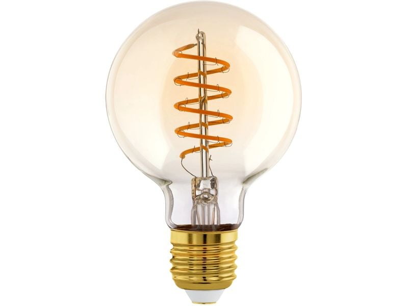 EGLO Leuchten Lampe 4 W E27 Warmweiss Filament LED-Glühbirne in antikem Vintage Design