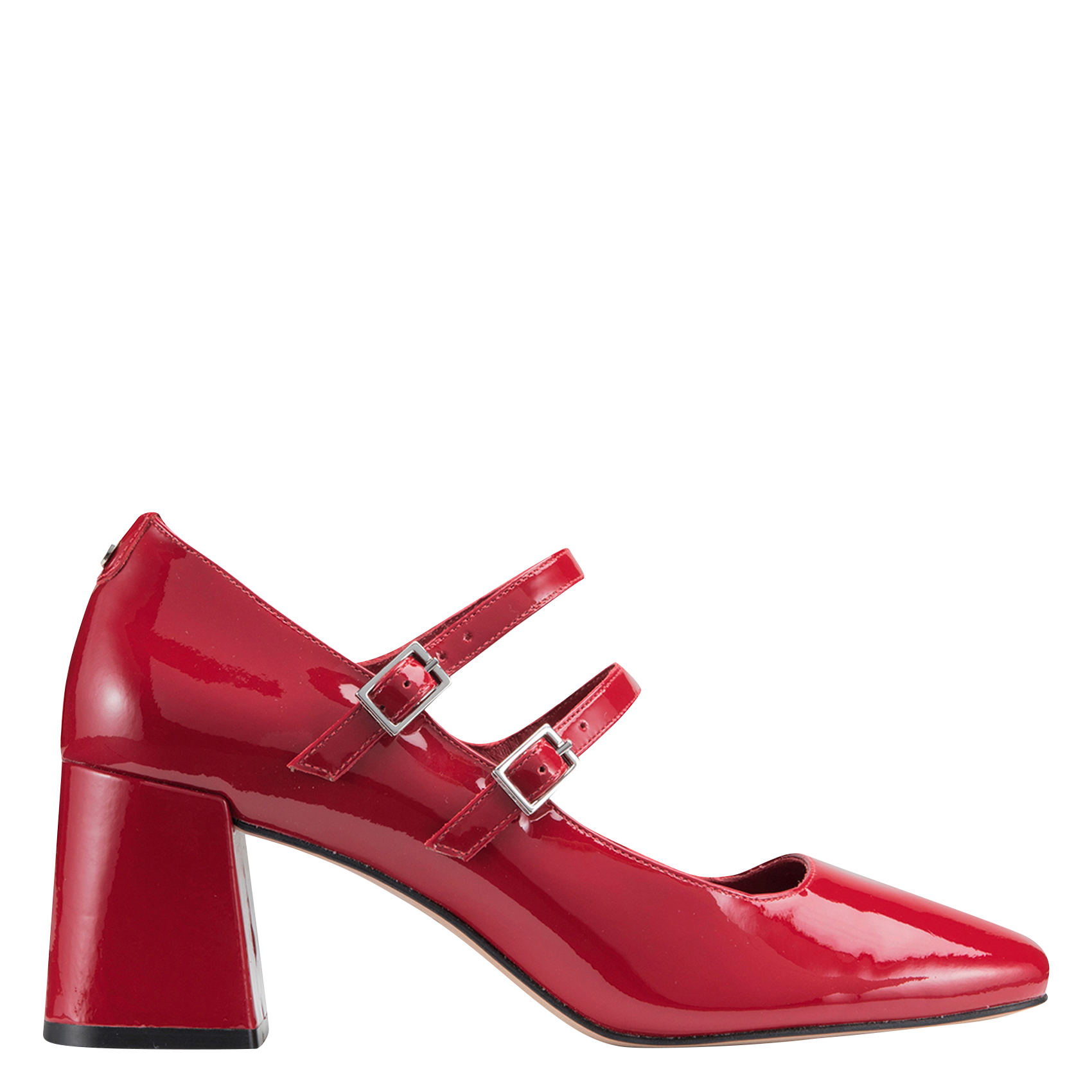 BLANCHE - Babies en cuir vernis | Rouge