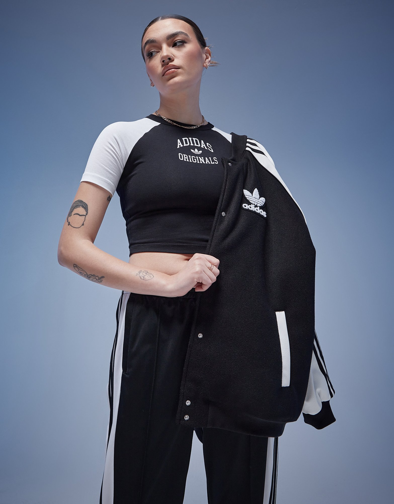 adidas Originals T-shirt Varsity Slim Femme