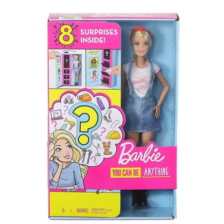 Barbie Karriere Puppe, blond mit Überraschungs-Moden und Accessoires