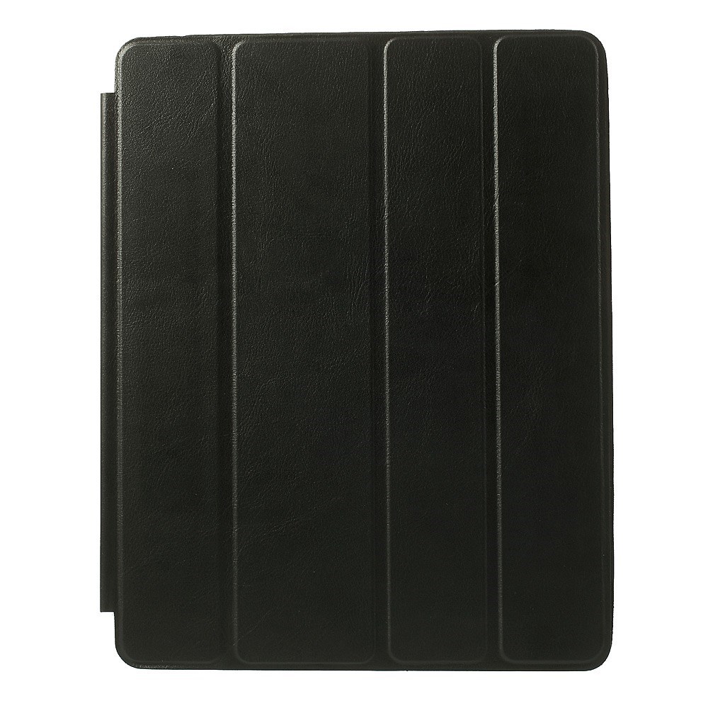 iPad 2 / 3 / 4 Leder Tasche Smart Case Hülle - Schwarz