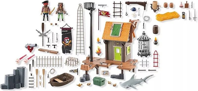 PLAYMOBIL - Piratenhaven - Bouwstenen - Multikleur - Kunststof