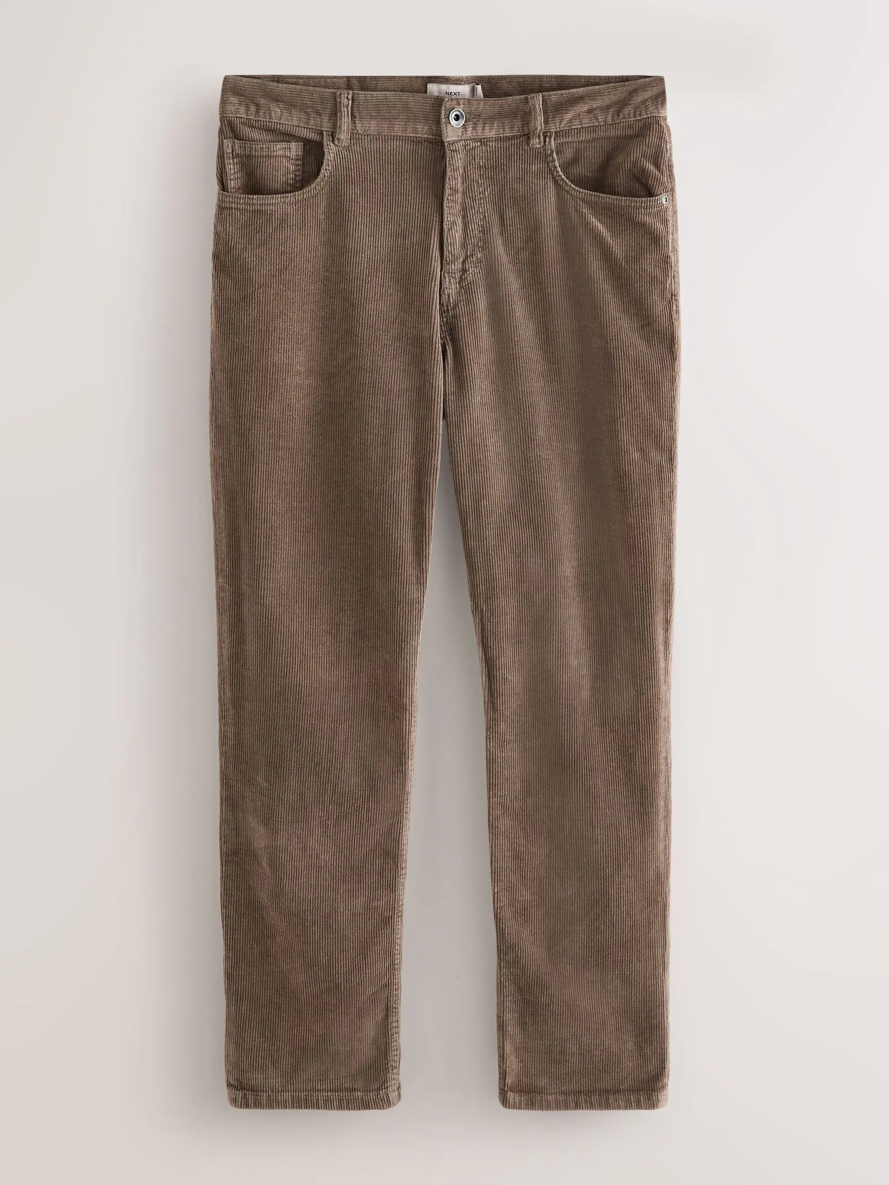 Paddenstoelbruin - Corduroy 5 Pocket Stretch Trousers