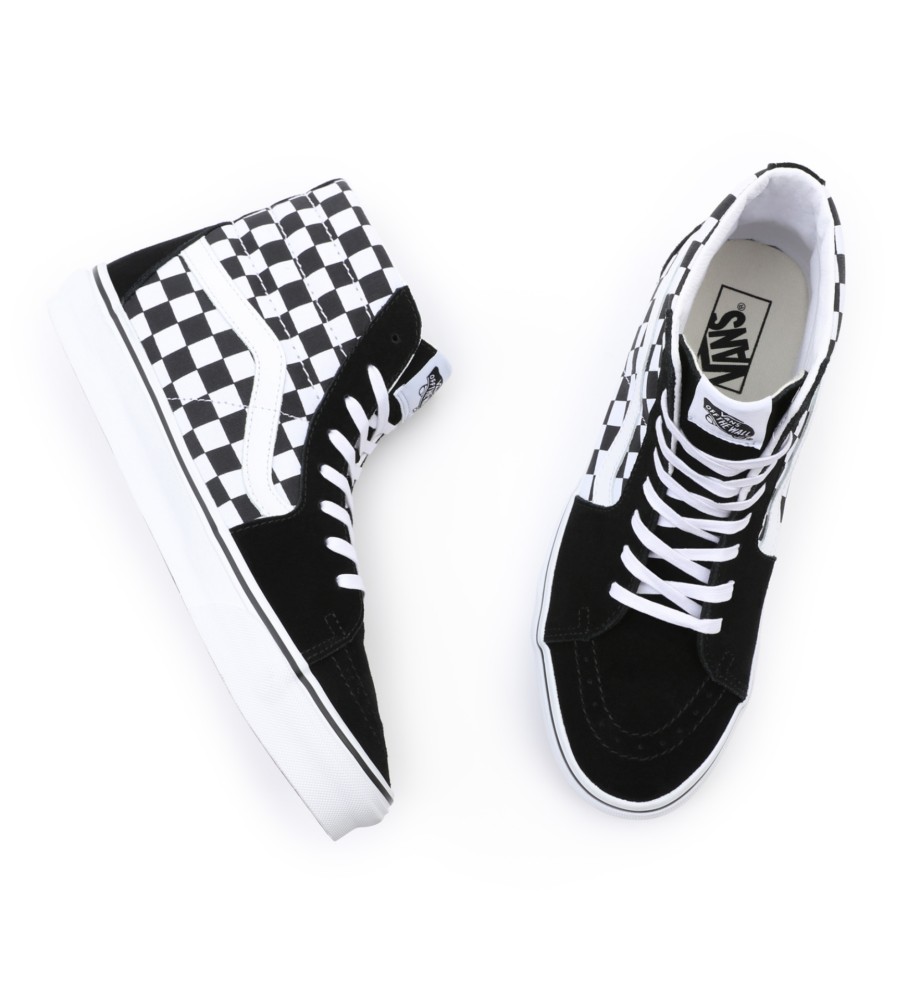 Tênis Vans Sk8-Hi Checkerboard Preto