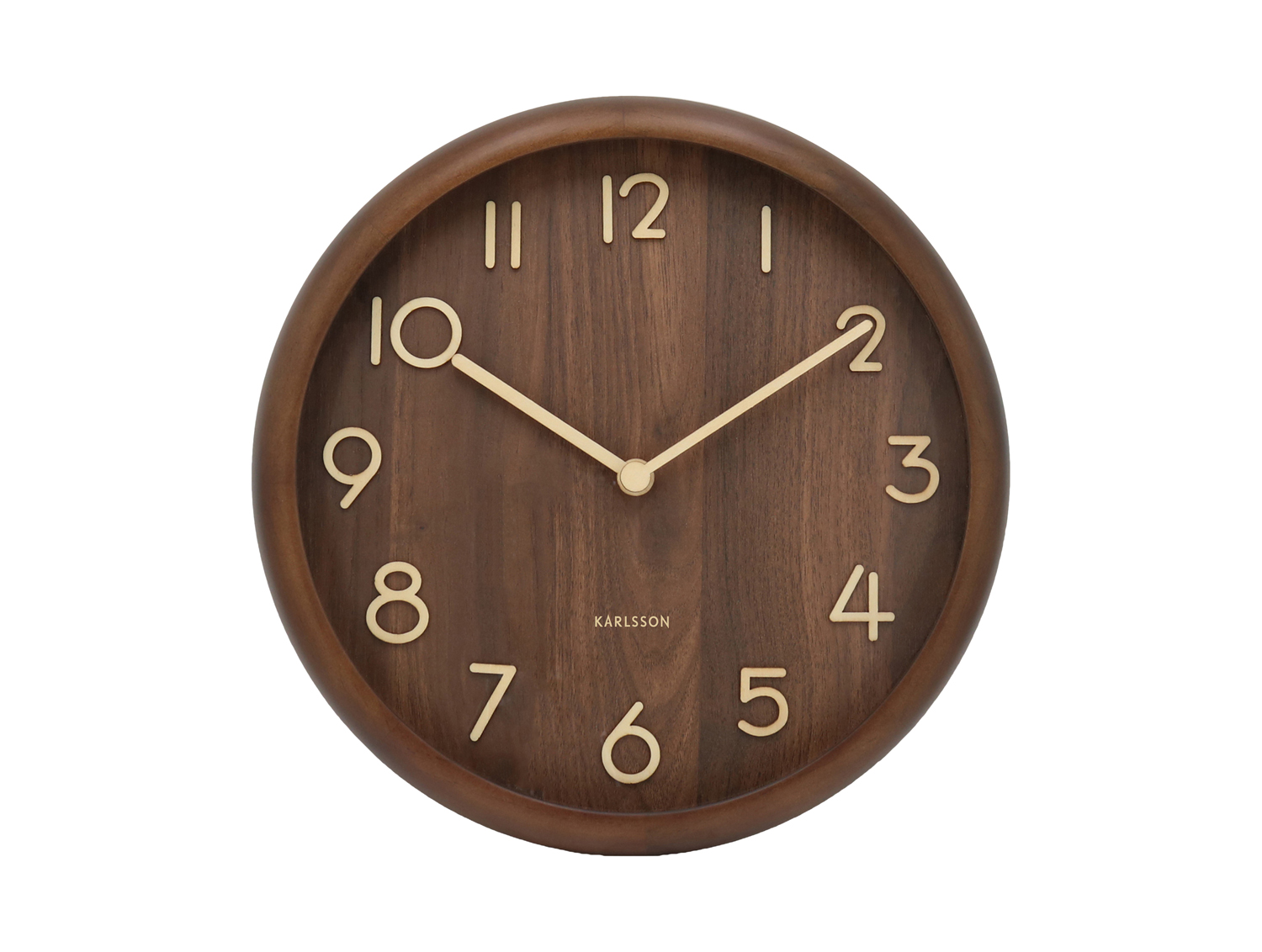Wall clock Pure Bold dark wood