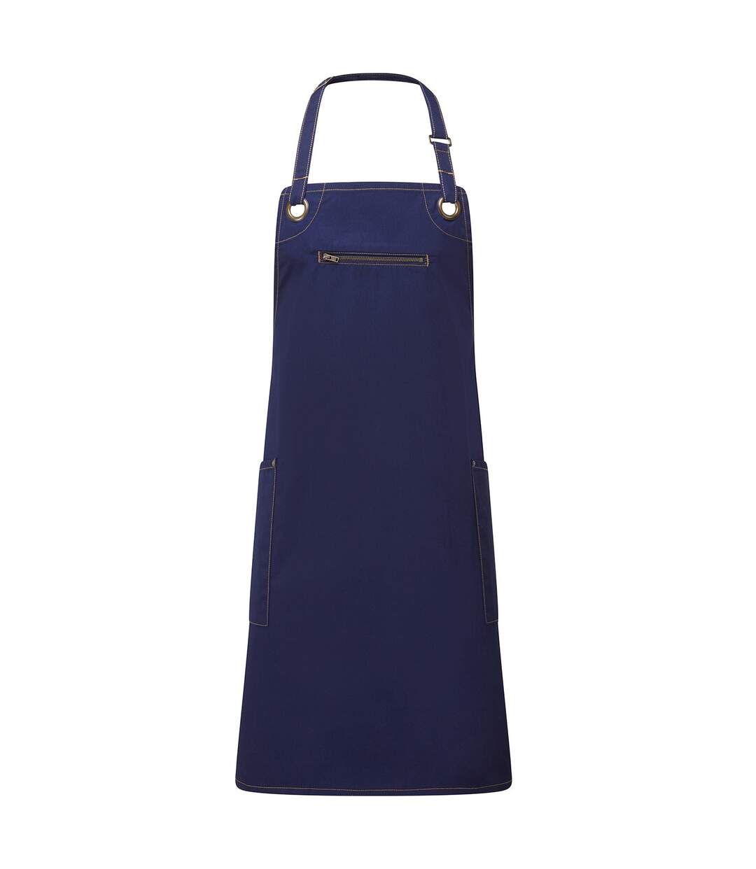 Premier - Tablier BARLEY - Adulte (Bleu marine / Brun-beige) (Taille unique) - UTRW8450
