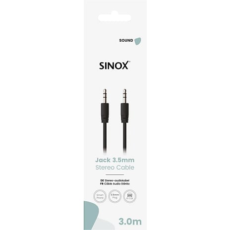 Sinox mini jack kabel 3 meter