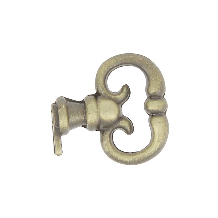 Bouton de meuble Rohan bronze l.1cm x h.3.2cm x p.3.3cm