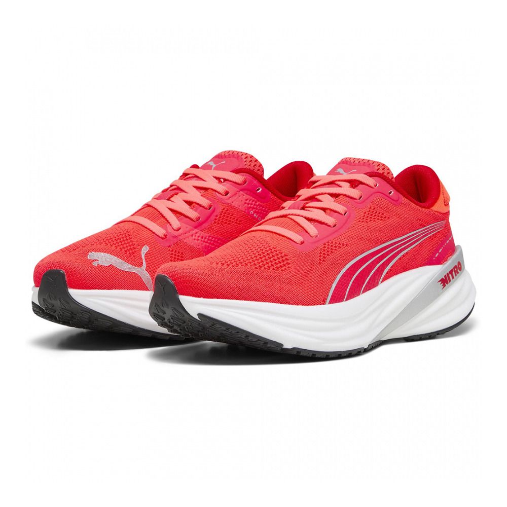 Puma MAGNIFY NITRO 2 - Chaussures running Femme fire orchid/for all time red
