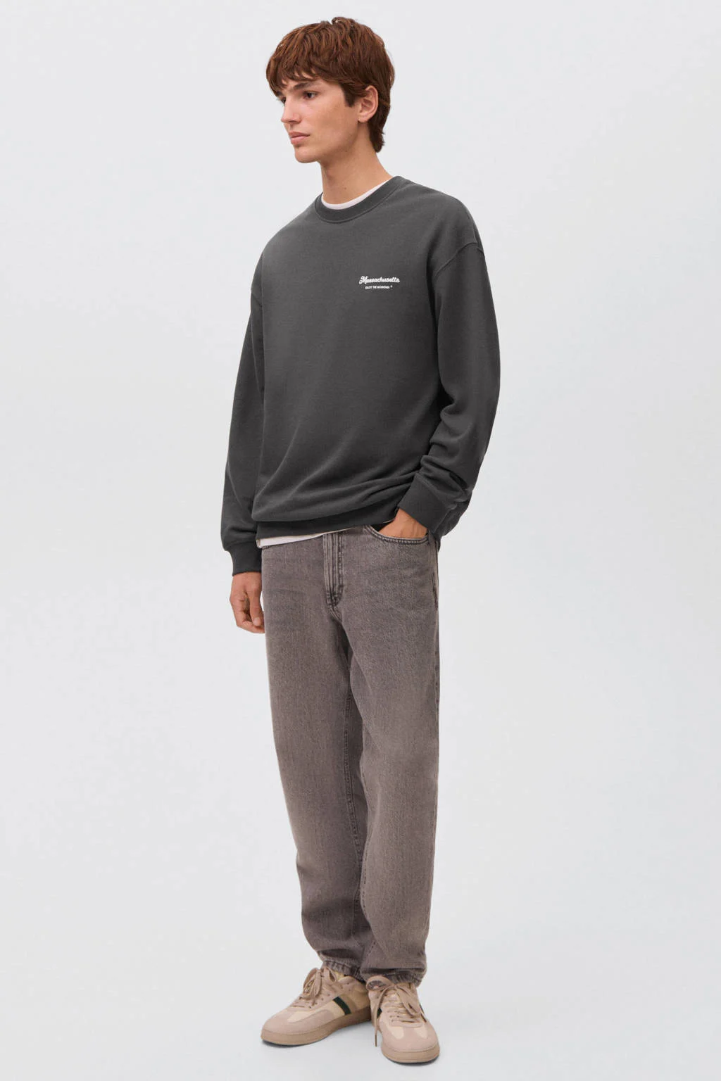 MANGO TEEN sweater antraciet