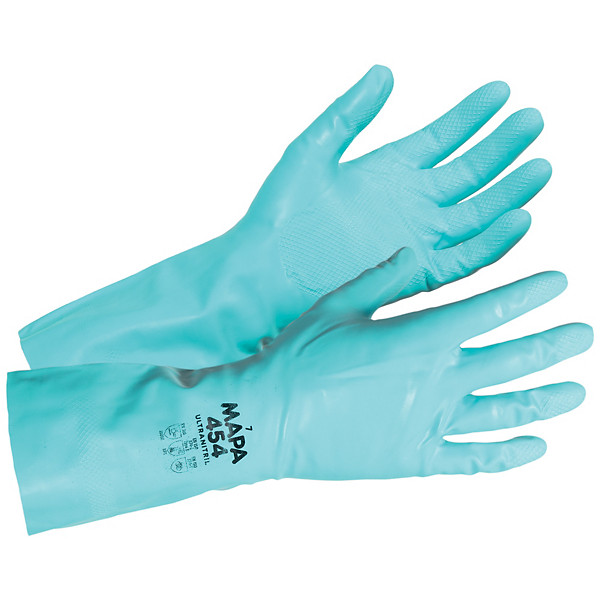 Gants de ménage Mapa Optimo 454 verts taille 10, lot de 10 paires