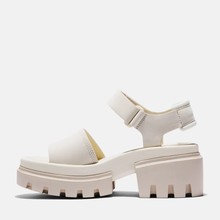 Sandale à double bride Everleigh pour femme en blanc