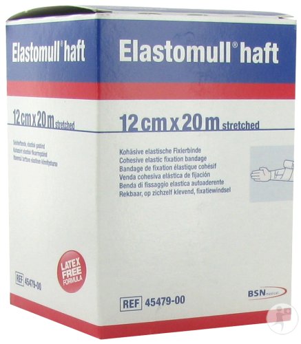 Bsn Medical Elastomull Haft Bandage De Fixation Élastique Cohésif 20m x 12cm Pièce 1 (4547900)