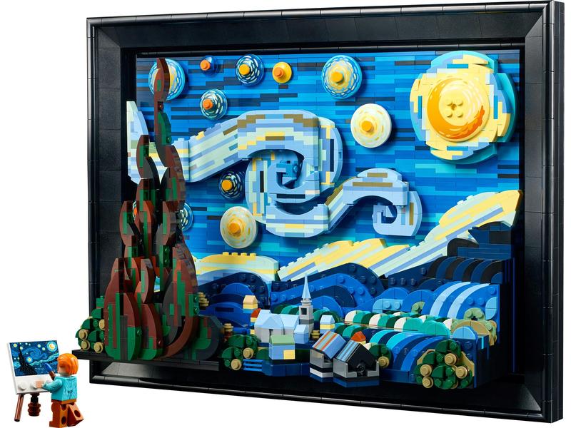 LEGO® Ideas Vincent van Gogh – Sternennacht 21333 Eine 3D-Nachbildung des Meisterwerks von van Gogh