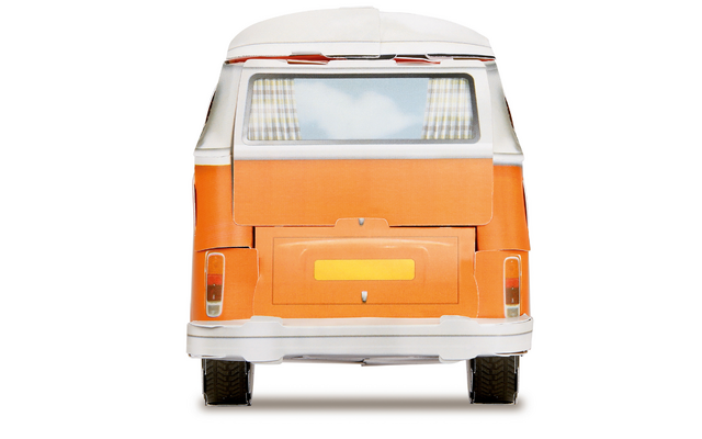Franzis VW Bulli T2 Papier-Wohnmobil im Maßstab 1:18 inkl. Begleitbuch