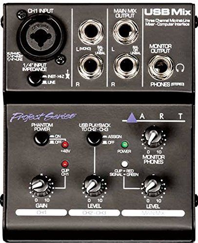ART USBMix 3 Channel USB Mixer