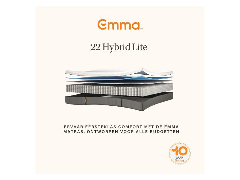 Pocketvering matras Hybrid Lite