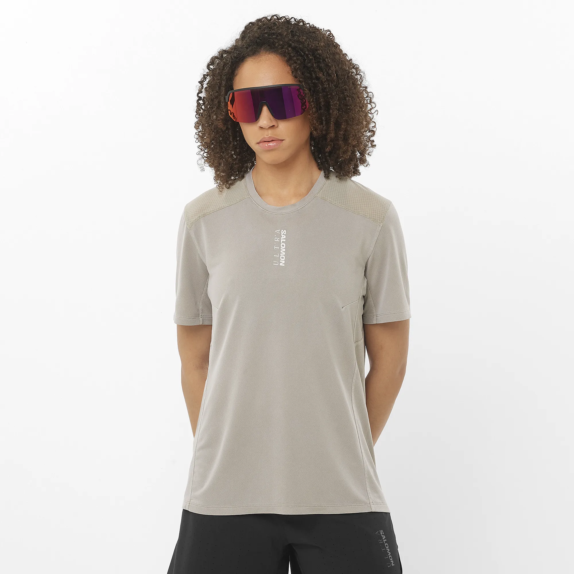 Salomon Women's S/Lab Salomon Ultra Tee Vintage Khaki