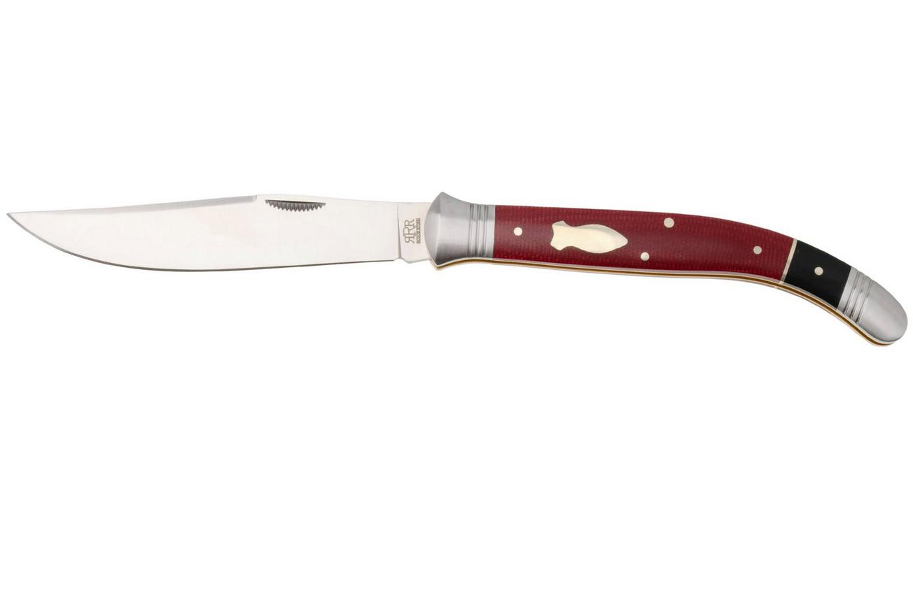 Rough Ryder Reserve Sabacc RRR025, D2, Burgundy Micarta, slipjoint zakmes