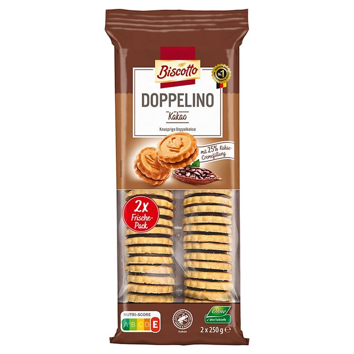 BISCOTTO Doppelino 500 g, Kakao