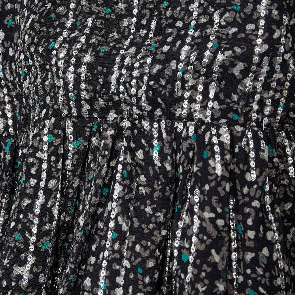 Sofie Schnoor top met all over print zwart/groen/wit