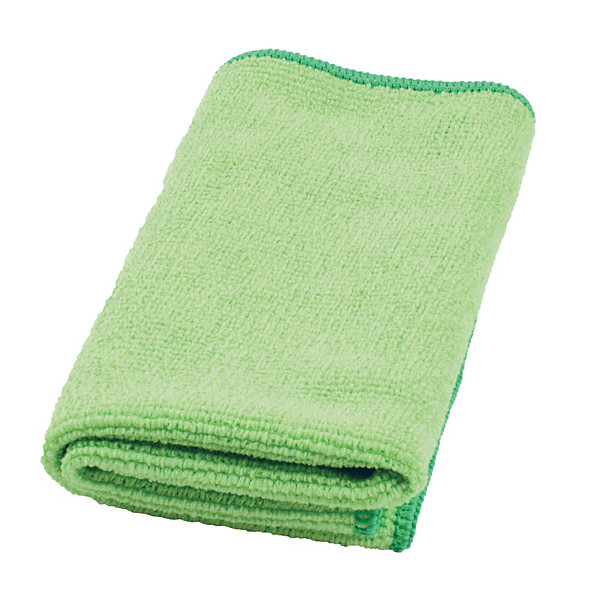 Lavettes microfibres éco-labellisées Taski MyMicro vertes, lot de 25