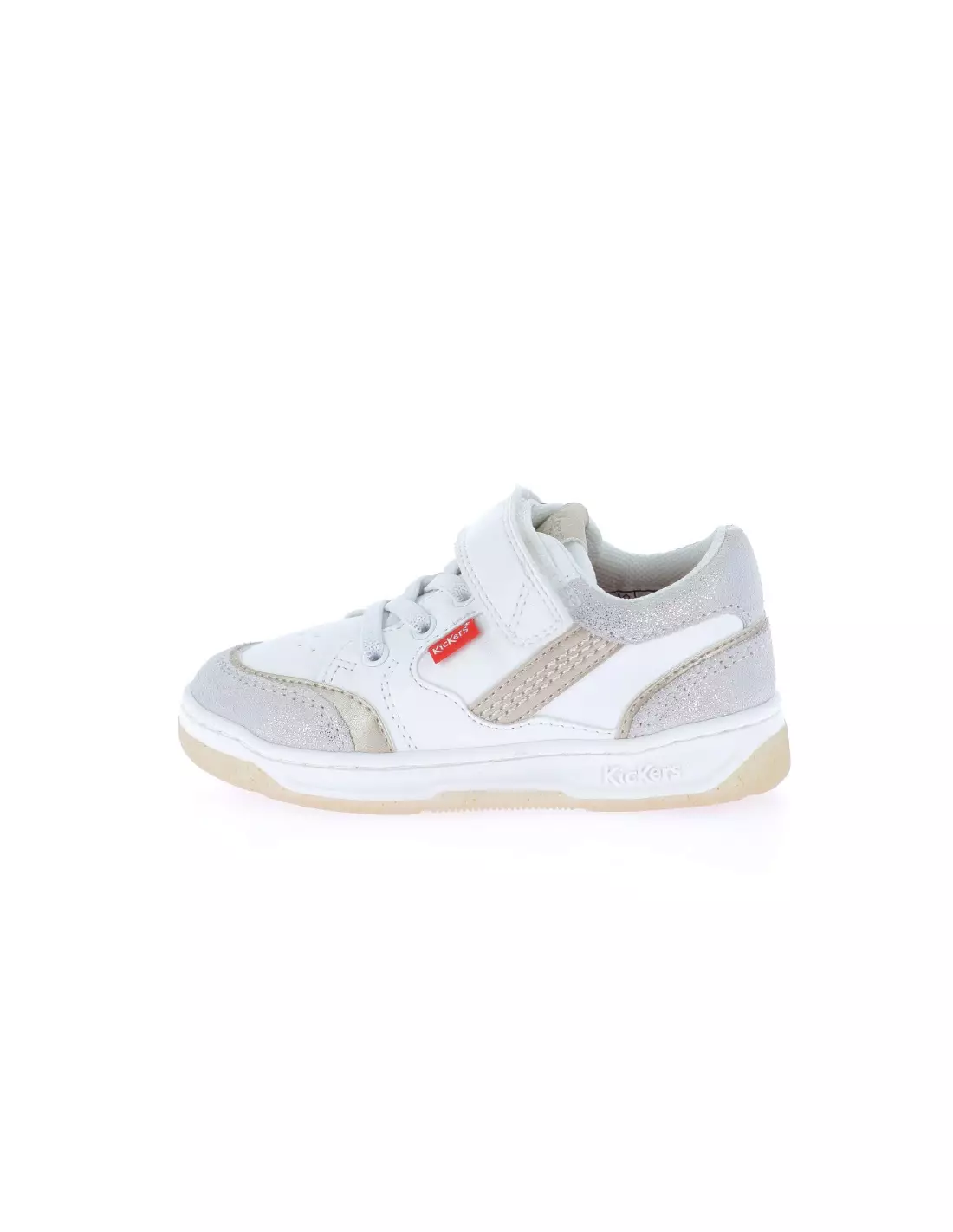 KICKERS KOUIC - Baskets BLANCARGENTOR
