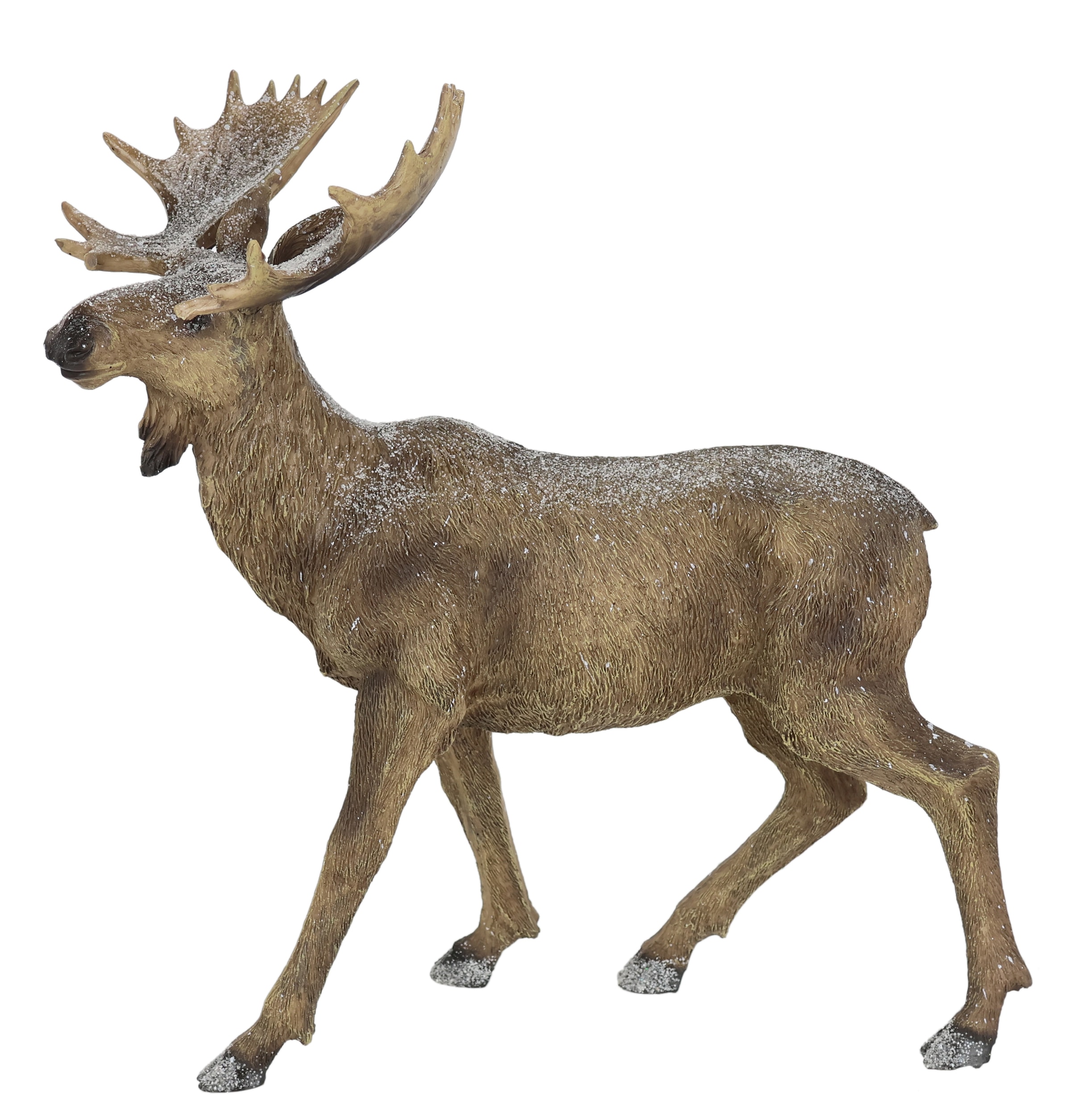 I.GE.A. Tierfigur »Elch Figur beschneit« Rentier Dekofiguren Skulptur Weihnachtsfigur Weihnachtsdeko Waldtier
