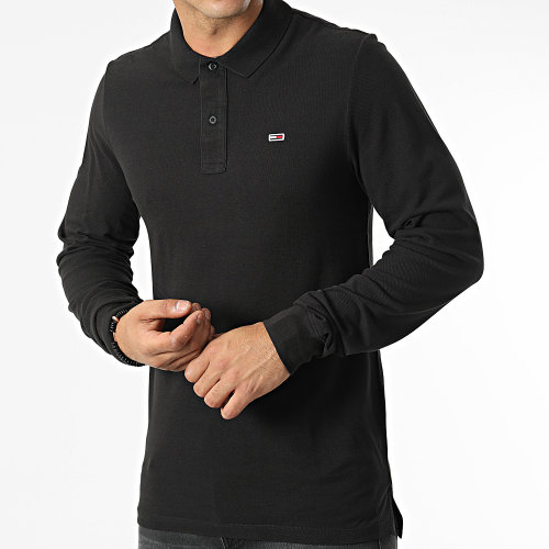 Polo Manches Longues Solid 5077 Noir