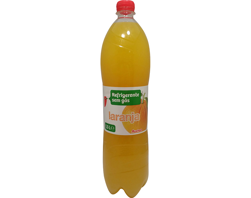 REFRIGERANTE AUCHAN SEM GÁS LARANJA 1.5L