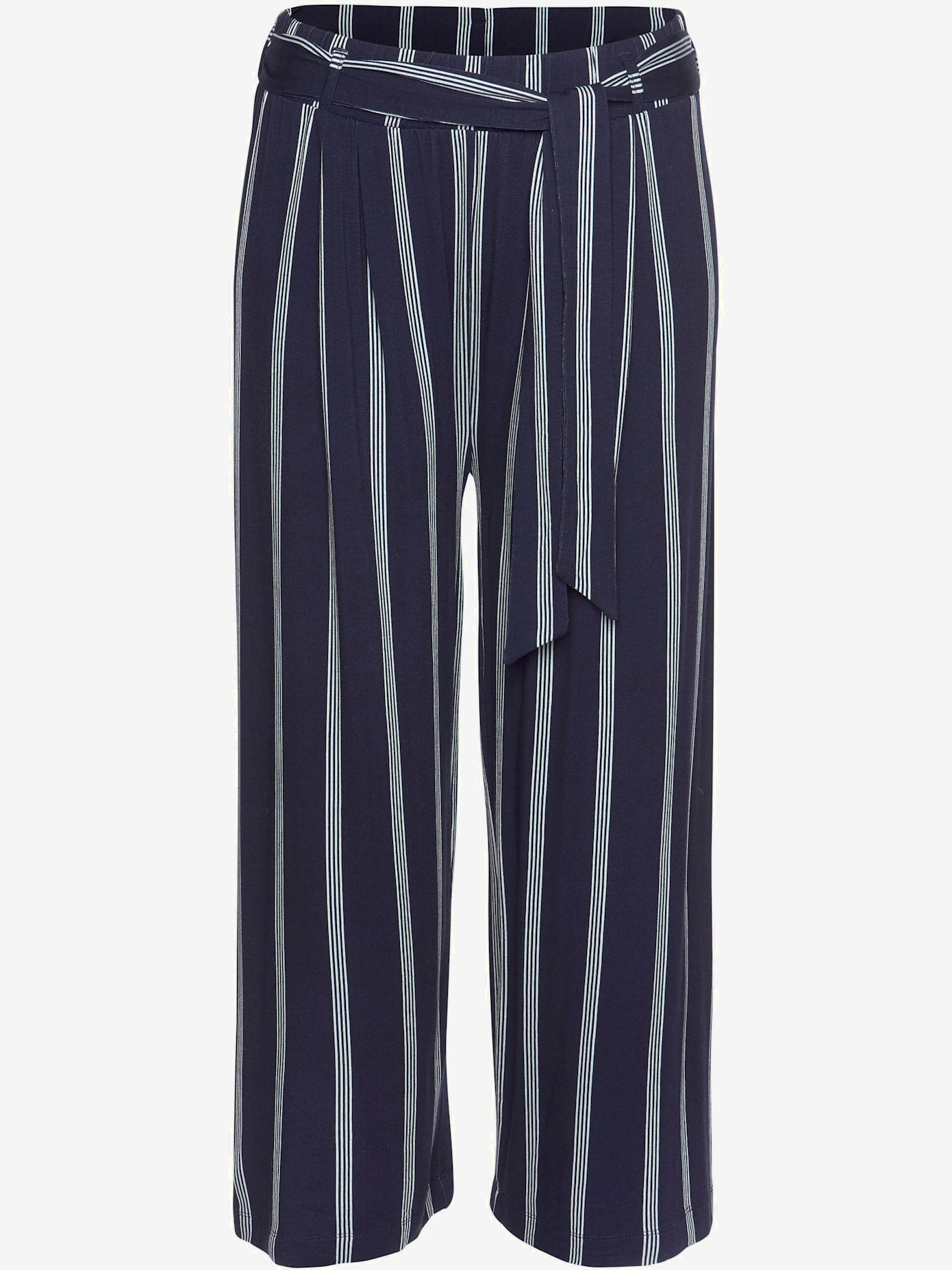 Jupe-culotte rayée en jersey