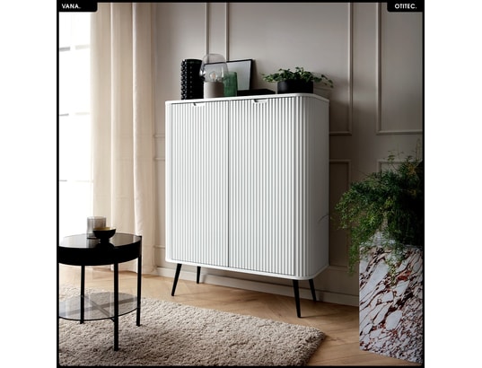 OTITEC - Commode - l.103 x h.129 x p.39 cm - vana - blanc