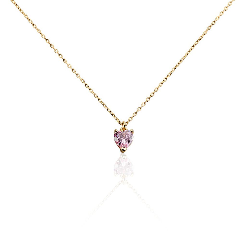 Collier Plaqué Or Carpantus Oxyde De Zirconium
