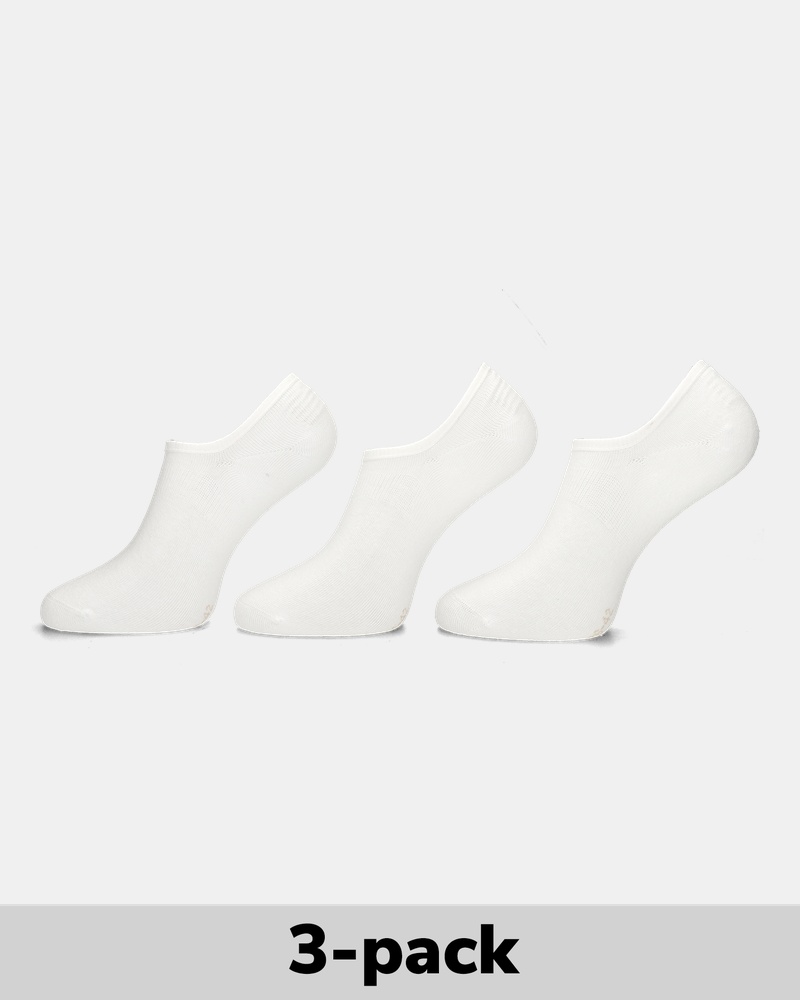 Nelson 3-Pack Sneakersokken Sokken  - wit