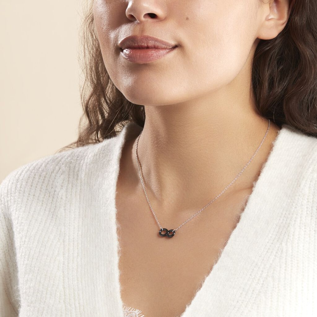 Collier Alicia Argent Blanc Céramique