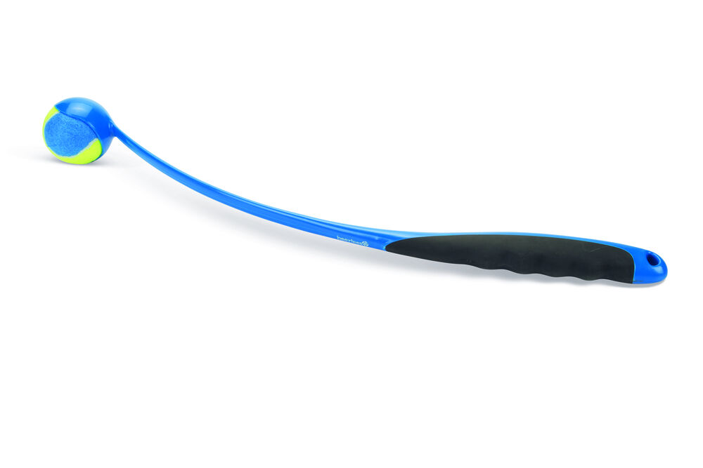 Beeztees Fetch Tennisbalwerper - Apporteren - Hondenspeelgoed - blauw - 72.5x12x6.5 cm